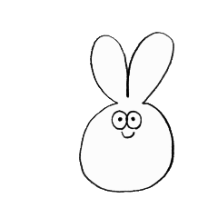 [LINEスタンプ] 餅巾うさぎ