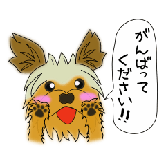 [LINEスタンプ] いつでも！ヨーキー♡(シルバー×タン）