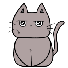 [LINEスタンプ] 名誉の傷の猫