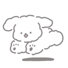 [LINEスタンプ] 白いおいぬスタンプ