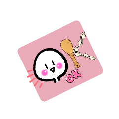 [LINEスタンプ] おーい！  しゃもじくん