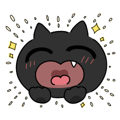 [LINEスタンプ] 自由な黒猫スタンプ