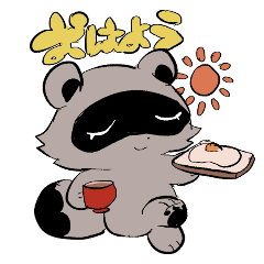 [LINEスタンプ] 狸ちゃんとうさぎ