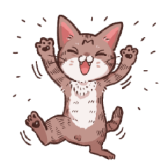 [LINEスタンプ] ねこちゃんち