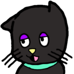 [LINEスタンプ] くろねこハルくんスタンプ