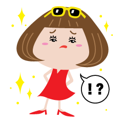 [LINEスタンプ] ちょっぴりツンツン女子