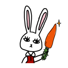 [LINEスタンプ] うさぎのらび子 その6