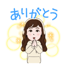 [LINEスタンプ] 腹話術人形ユウちゃんのお姉さん①