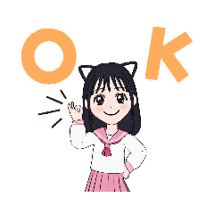 [LINEスタンプ] セーラー服のかわいいアバタースタンプ