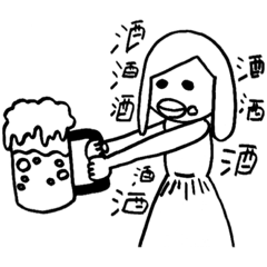 [LINEスタンプ] どんくさちゃん 08 (飲食編)