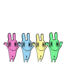 [LINEスタンプ] 暇うさぎいっぱい第2章