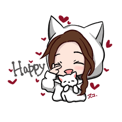 [LINEスタンプ] アイドルちゃんとヲタクくん