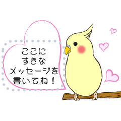 [LINEスタンプ] インコ メッセージスタンプ