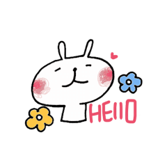 [LINEスタンプ] そばうさぎ