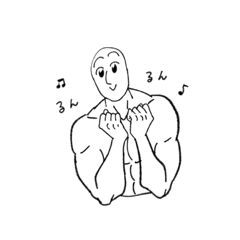 [LINEスタンプ] 健康なマッチョ