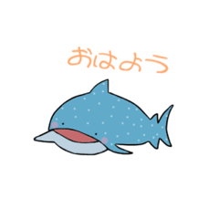 [LINEスタンプ] ジンベイザメ会長