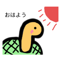 [LINEスタンプ] いつものかめさん