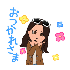 [LINEスタンプ] 女性用 普通の会話1