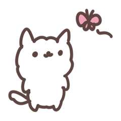 [LINEスタンプ] ふわふわのぽめちゃん