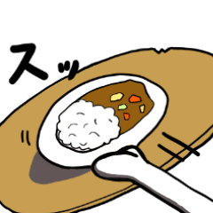 [LINEスタンプ] 白ネコによるお食事提供スタンプ！