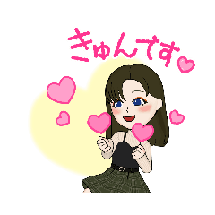 [LINEスタンプ] 姉妹の女の子