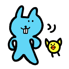 [LINEスタンプ] うさぎtoひよこ 6歳画伯こだわりスタンプ