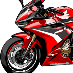 [LINEスタンプ] 400ccスポーツバイク4(車バイクシリーズ)