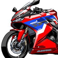 [LINEスタンプ] 250ccスポーツバイク4(車バイクシリーズ)