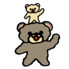 [LINEスタンプ] DIRTY BEAR  ともだちフォームの日本語