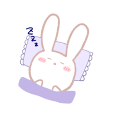 [LINEスタンプ] しんぷるうさちゃん(日常使い)