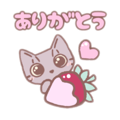 [LINEスタンプ] スイーツねこのミミちゃん【リメイク】