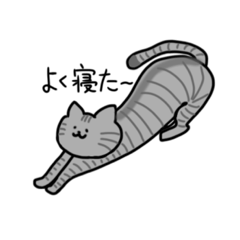 [LINEスタンプ] キジトラ猫のゆるいスタンプ