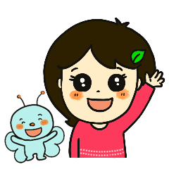 [LINEスタンプ] ナナちゃん_使える挨拶スタンプ