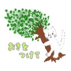 [LINEスタンプ] 丁寧でふあふあな白猫さん