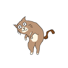 [LINEスタンプ] ヘルニア猫のへるにゃん