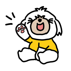 [LINEスタンプ] かわいくて元気なシーザー犬2