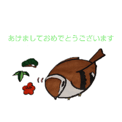 [LINEスタンプ] もふスズメ