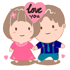 [LINEスタンプ] Sweetheart Tar and Taw