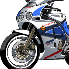 [LINEスタンプ] 250ccスポーツバイク6(車バイクシリーズ)