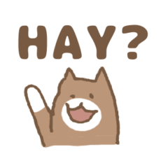 [LINEスタンプ] ハチという名の犬(英語バージョン）