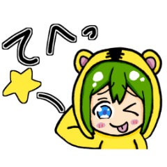 [LINEスタンプ] ナナちゃん 日本語版