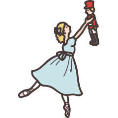 [LINEスタンプ] バレエ『くるみ割り人形』