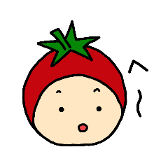 [LINEスタンプ] トマト大好きトマ子さん。