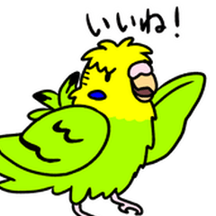 [LINEスタンプ] ふわふわ羽衣セキセイインコ