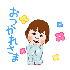 [LINEスタンプ] ぽっちゃりぽちゃぽちゃのりっこ①