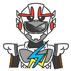 [LINEスタンプ] 天空戦士ライチョウダー