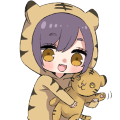 [LINEスタンプ] 虎娘
