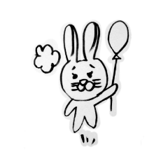 [LINEスタンプ] ウサうさぎちゃん