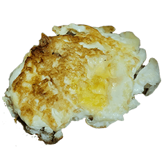 [LINEスタンプ] 食品シリーズ : 目玉焼き (両面焼き)