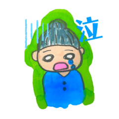 [LINEスタンプ] ふちがある絵。1個着いてない